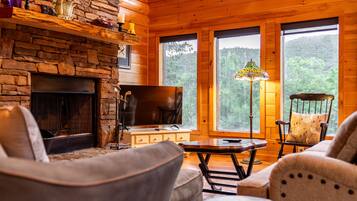 Smart TV, fireplace, offices, printers