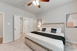 4 sovrum och strykjärn/strykbräda