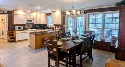 NEW LIST Cozy 3BR Family Home, Quiet Wooded Retreat, 20 Miles to Beach & Casino