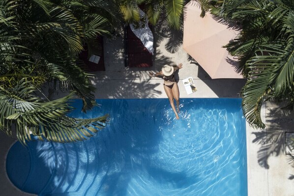 A heated pool