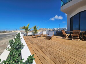 Deluxe Duplex, Ocean View | Terrace/patio