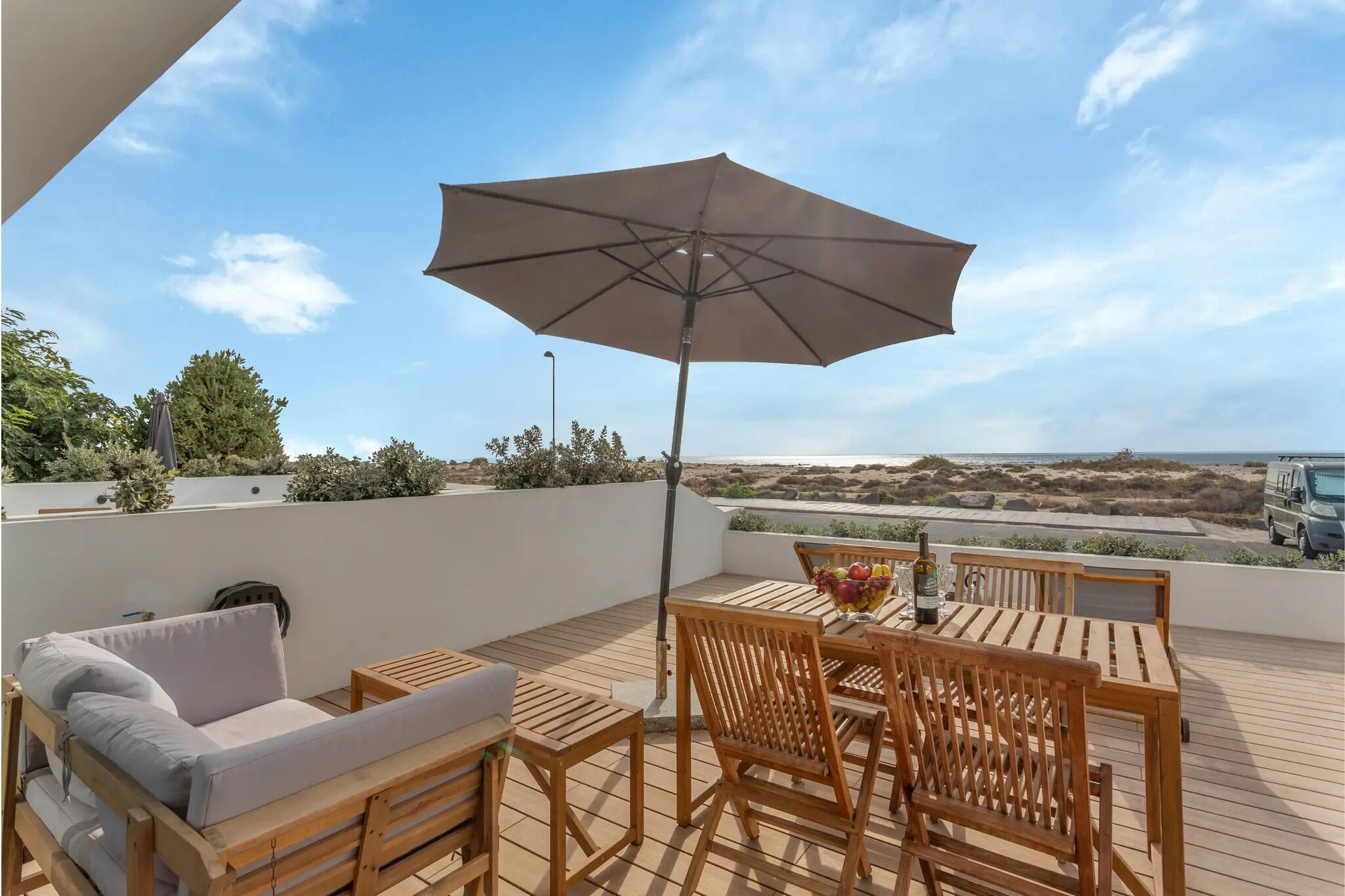 Dúplex Deluxe, vistas al mar | Terraza o patio