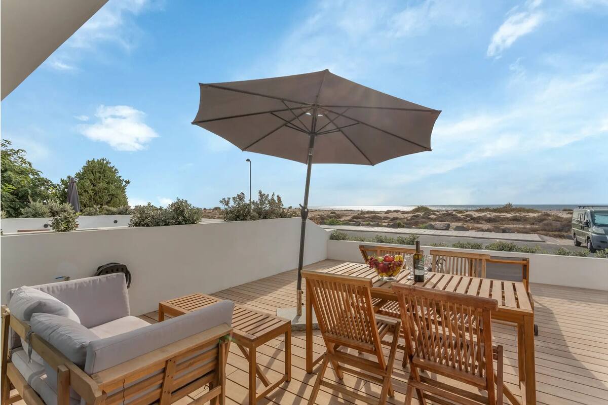 Deluxe Duplex, Ocean View | Terrace/patio