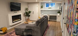 TV connectée, cheminée