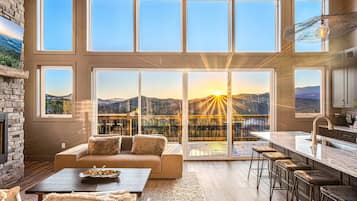 Smart TV, fireplace, video games, books