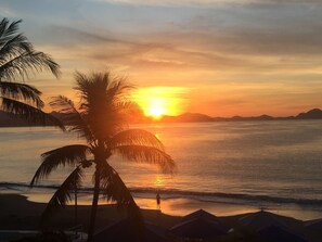 Vue sur la plage ou l’océan