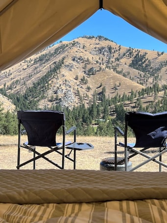Property grounds. Tent #2 at Oxen-Le-Fields Montana