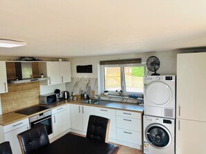 Microwave, oven, stovetop, dishwasher