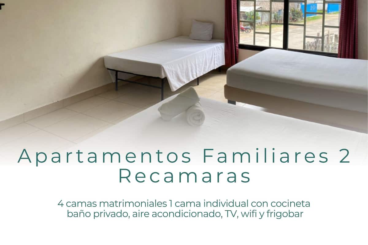 Departamento familiar, 2 habitaciones, cocina | 1 habitación y wifi gratis