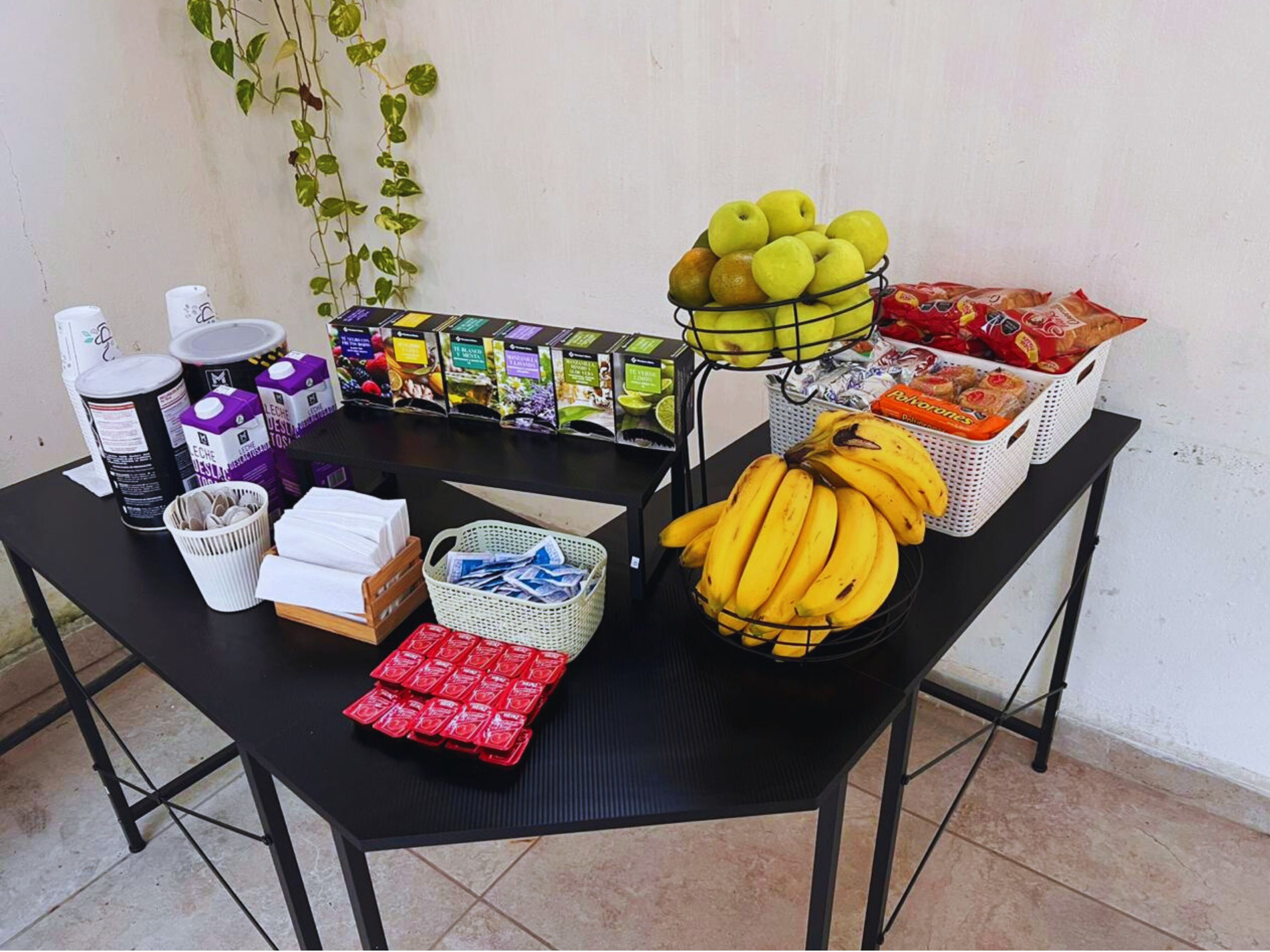 Free daily self-serve breakfast