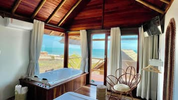 Bungalow Exclusive, quang cảnh bãi biển, đối diện biển | 1 phòng ngủ, bộ đồ giường cao cấp, nệm Select Comfort