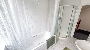 Free toiletries, hair dryer, towels, soap