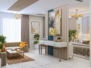 Honeymoon Room | Desk, soundproofing, free WiFi, bed sheets - Hotel Ramaye - Bhopal (Bhopal)