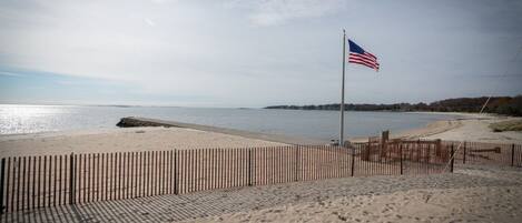 A tranquil beach with stunning ocean views.