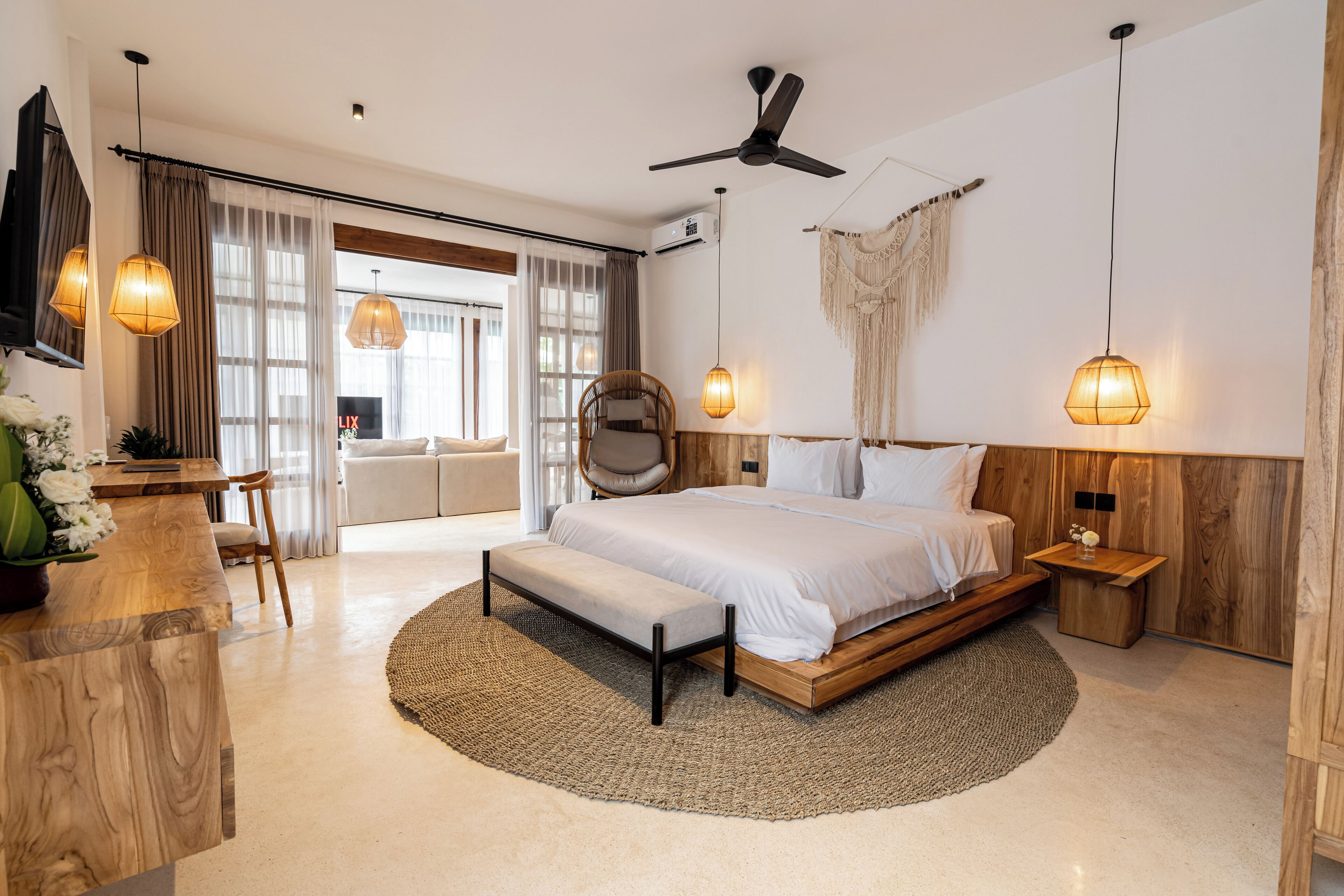 In-room safe, desk, laptop workspace, iron/ironing board