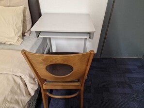 Desk, laptop workspace, iron/ironing board, free WiFi