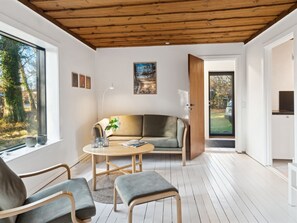 Televisie en een open haard