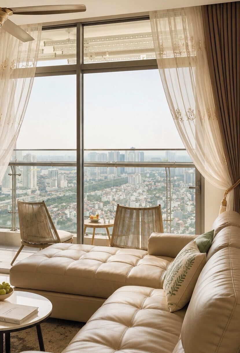 Superior Apartment, 3 Bedrooms, Kitchen, City View | Living area | 35-inch TV with cable channels
