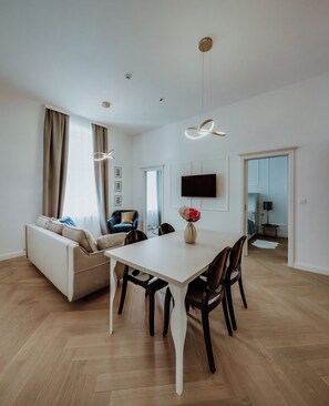 Apartment, 1 Bedroom | Living area | Smart TV, books, offices - LAVilla Osijek (Osijek)