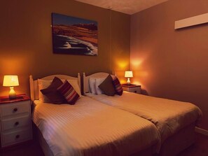 Chambre, 2 lits une place, vue mer