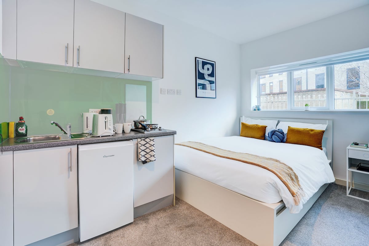 Deluxe studio, 1 tweepersoonsbed | 1 slaapkamer, gratis wifi, beddengoed