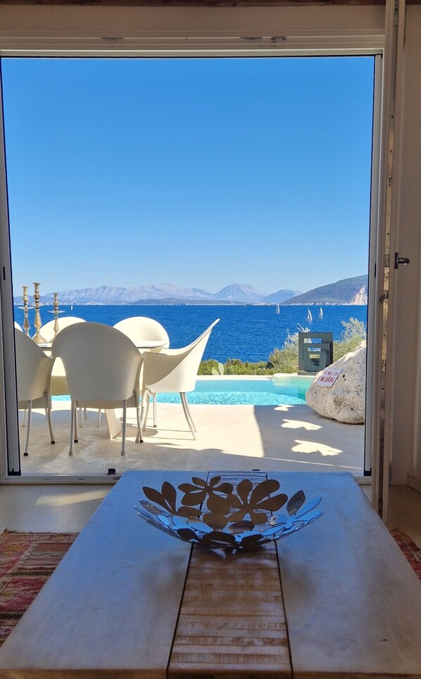 Pool - Casa di GIO sea front stone property, private pool, Fiscardo 500 m (Borgo Fiskardo)