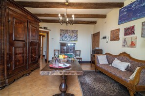 Apartment, 1 Bedroom, Terrace, Mountain View | Living area - Residence Serliana (Montasola)