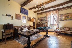 Apartment, 1 Bedroom, Terrace, Mountain View | Living area - Residence Serliana (Montasola)