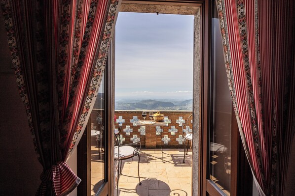 Appartement, 2 chambres, terrasse, vue montagne | Terrasse/Patio