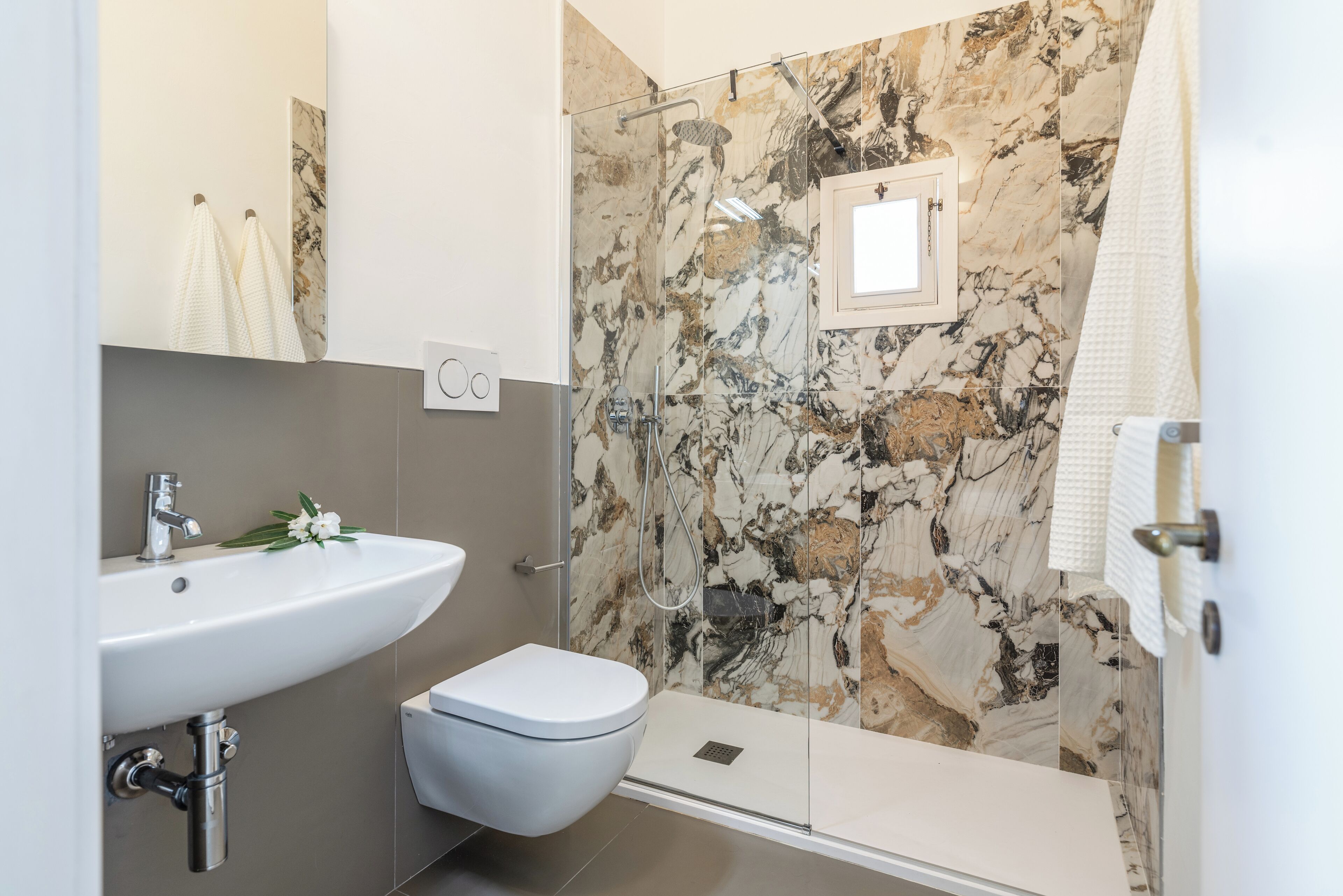 Apartment, 2 Schlafzimmer, Balkon, Meerblick | Badezimmer