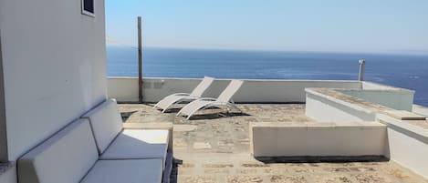 Apartment, 2 Bedrooms, Terrace, Sea View | Terrace/patio