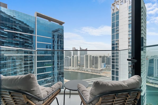 Studio Deluxe, balcon, vue canal | Balcon