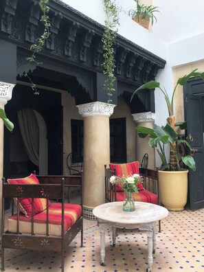 Terrace/patio - Privatized Riad in the authentic medina of Marrakech (Marrakech)