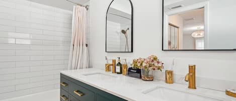 Hair dryer, towels