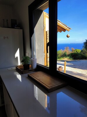 Blick von der Unterkunft