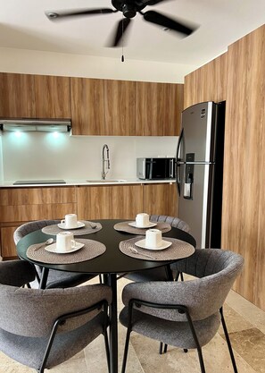 Private kitchen - New Studio p/2, pool, rooftop in Aldea Zama (Tulum)