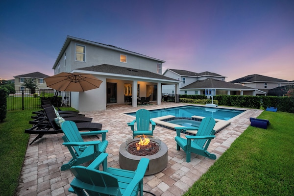 Enjoy the ultimate outdoor experience with our fire pit.