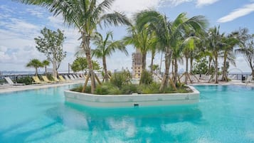 A heated pool