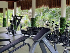 Fitness facility - Comfortable and beautiful condo for 5 in Tulum (Aldea Tulum)