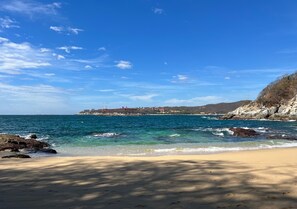 Private beach