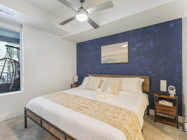 1 chambre, fer et planche à repasser, Wi-Fi, draps fournis