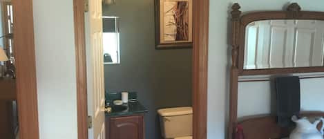 Hair dryer, towels