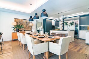 Family dining - City view apartments (Sandton)