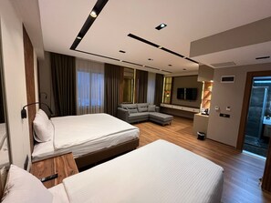 Habitación Grand | Sábanas de algodón egipcio y ropa de cama de alta calidad 