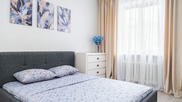 Apartment, Balcony, City View | 1 bedroom, iron/ironing board, free WiFi