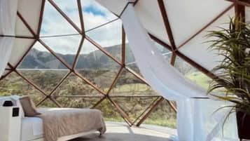 Bungalow Luxury, vista montagna | Area soggiorno