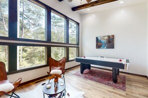 Game room - Dog-friendly mountain home with game room, hot tub, and stunning views (Ellijay)