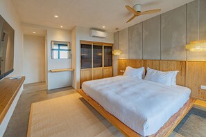 3 habitaciones, caja de seguridad en la habitación y cortinas blackout 