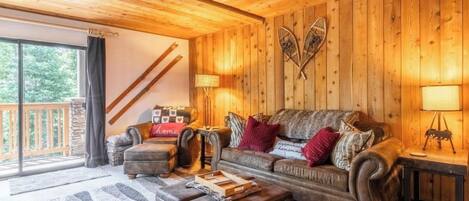 TV connectée, cheminée, jeux vidéo, livres