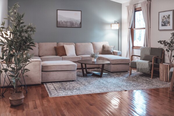 Smart TV, table football, ping pong, books